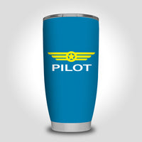 Thumbnail for Pilot & Badge Designed Tumbler Travel Mugs