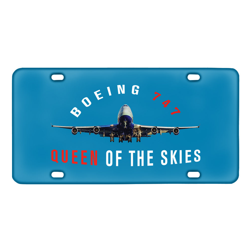 Boeing 747 Queen of the Skies Designed Metal (License) Plates