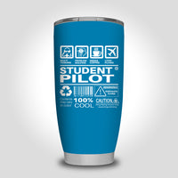 Thumbnail for Student Pilot Label Designed Tumbler Travel Mugs