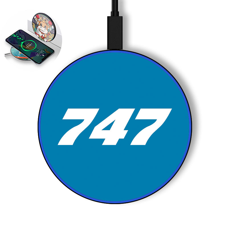 747 Flat Text Designed Wireless Chargers