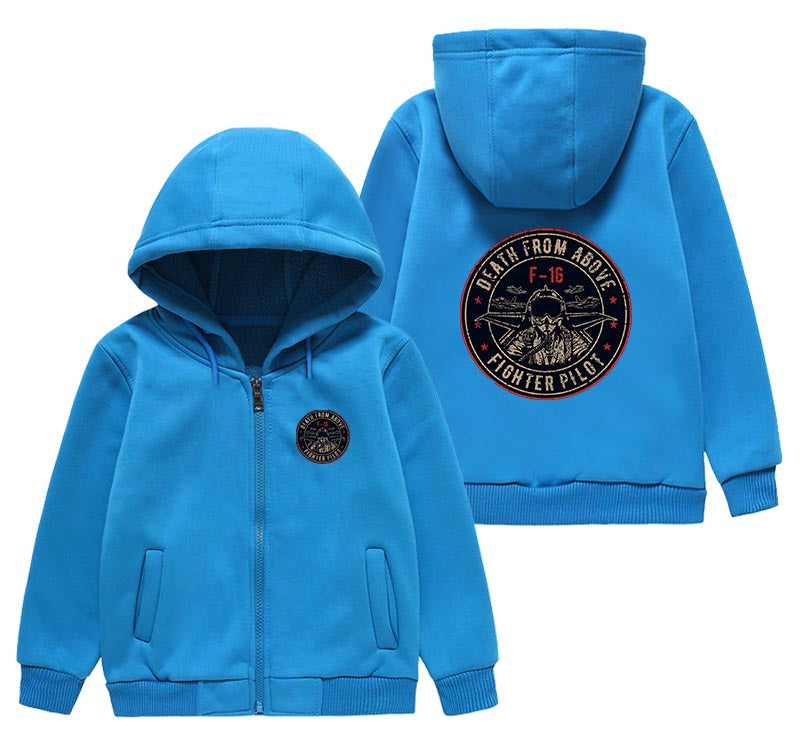 Fighter Jet 16 - Death From Above Designed "CHILDREN" Zipped Hoodies