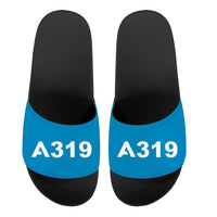 Thumbnail for A319 Flat Text Designed Sport Slippers