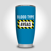 Thumbnail for Blood Type AVGAS Designed Tumbler Travel Mugs