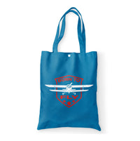 Thumbnail for Super Born To Fly Designed Tote Bags
