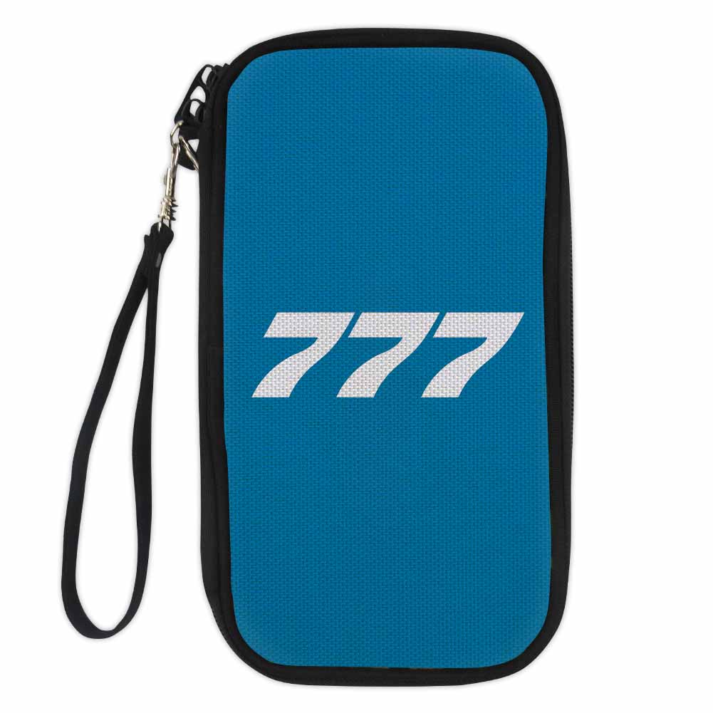 777 Flat Text Designed Travel Cases & Wallets