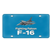 Thumbnail for The Fighting Falcon F16 Designed Metal (License) Plates