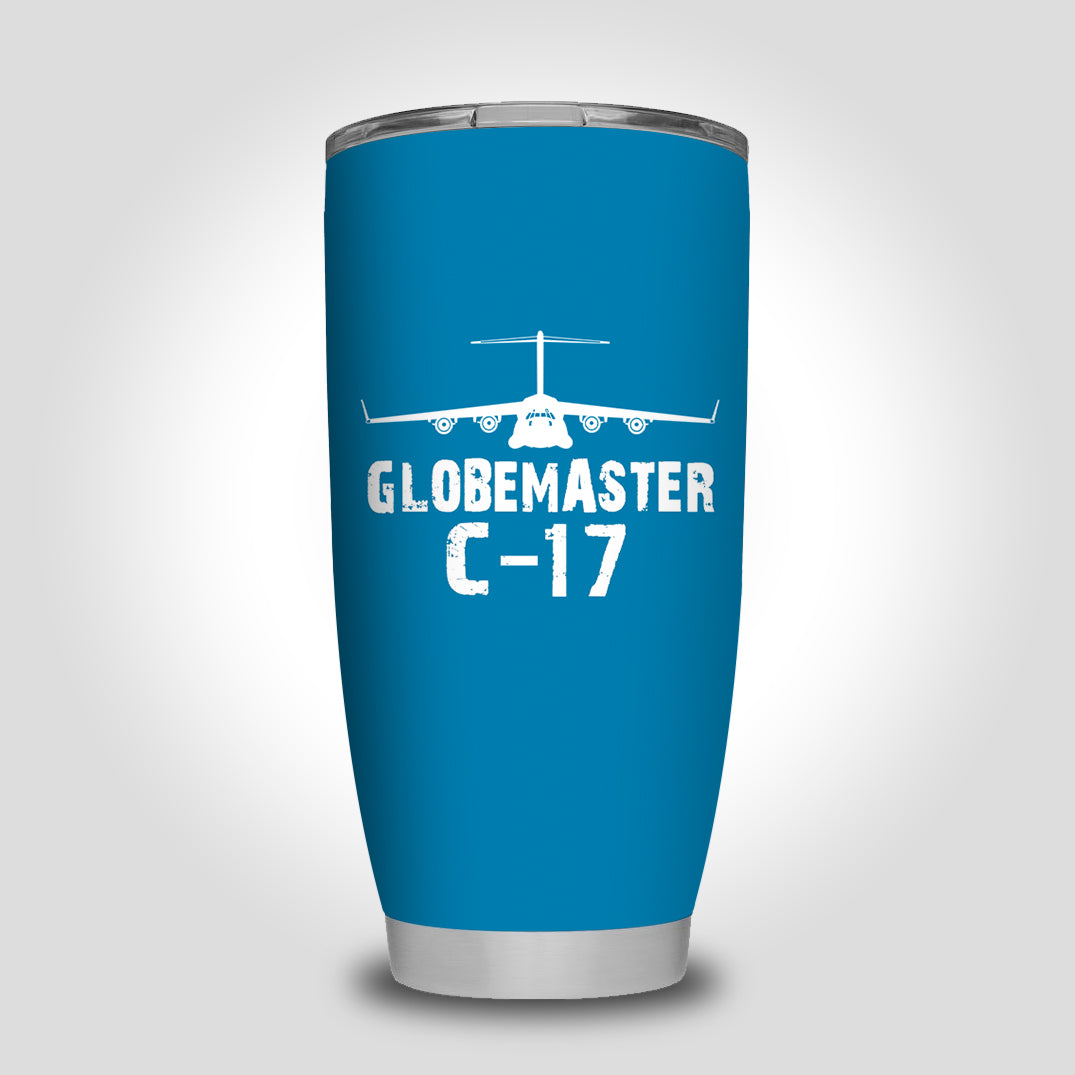 GlobeMaster C-17 & Plane Designed Tumbler Travel Mugs