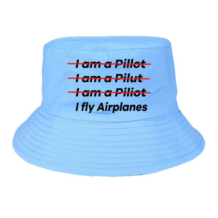 I Fly Airplanes Designed Summer & Stylish Hats
