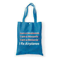 Thumbnail for I Fix Airplanes Designed Tote Bags