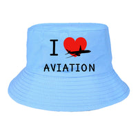 Thumbnail for I Love Aviation Designed Summer & Stylish Hats