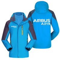 Thumbnail for Airbus A319 & Text Designed Thick Skiing Jackets