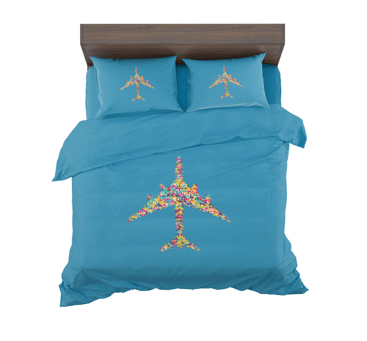 Colourful Airplane Designed Bedding Sets