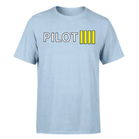 Thumbnail for Pilot & Stripes (4 Lines) Designed T-Shirts