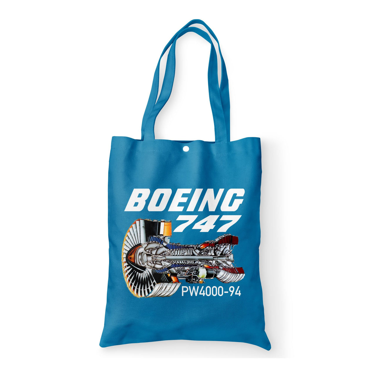 Boeing 747 & PW4000-94 Engine Designed Tote Bags