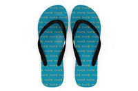 Thumbnail for Pilot & Stripes (2 Lines) Designed Slippers (Flip Flops)