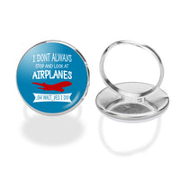 Thumbnail for I Don't Always Stop and Look at Airplanes Designed Rings