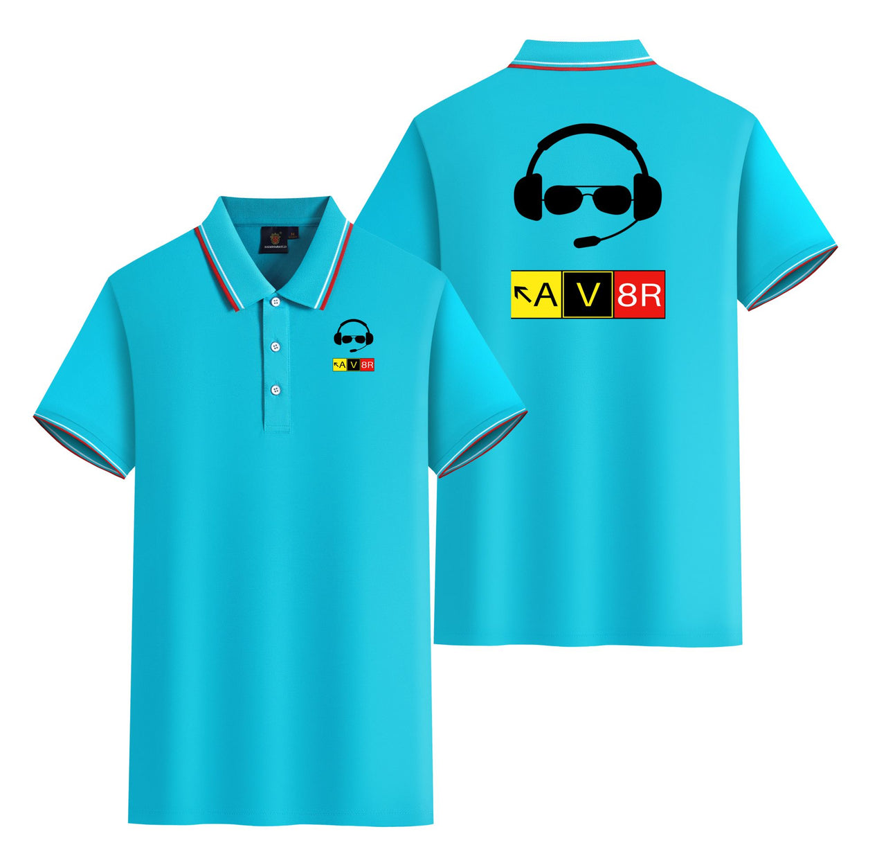 AV8R 2 Designed Stylish Polo T-Shirts (Double-Side)
