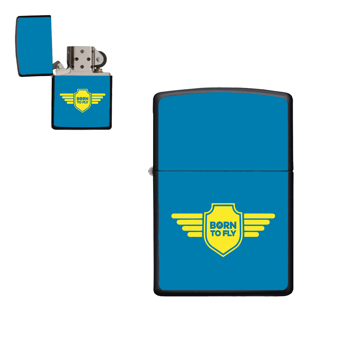 Born To Fly & Badge Designed Metal Lighters