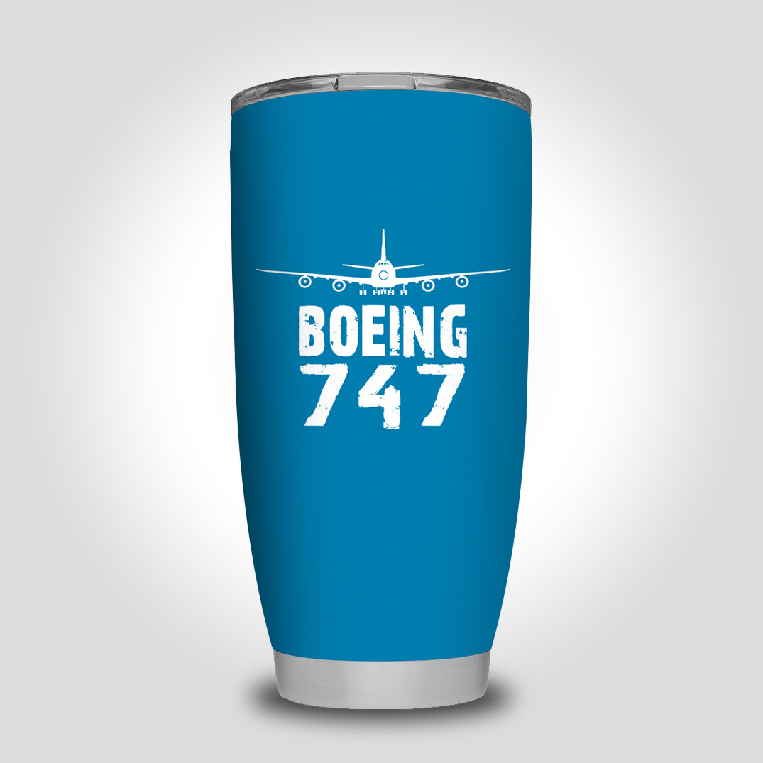 Boeing 747 & Plane Designed Tumbler Travel Mugs