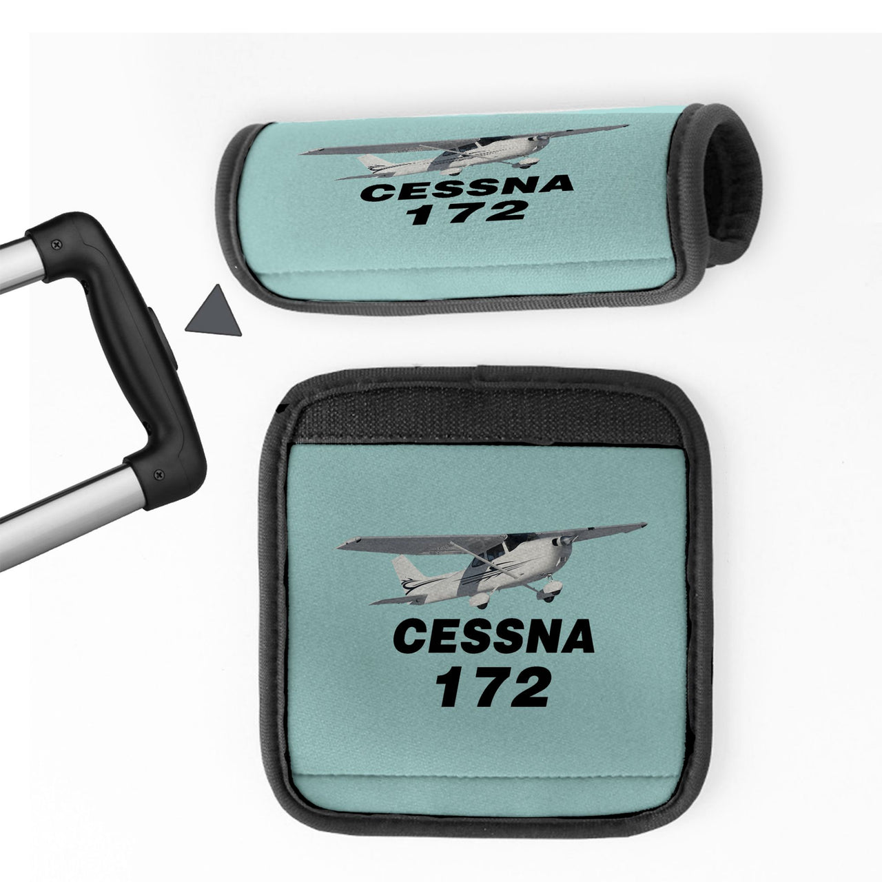 The Cessna 172 Designed Neoprene Luggage Handle Covers