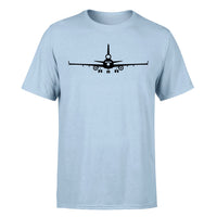 Thumbnail for McDonnell Douglas MD-11 Silhouette Plane Designed T-Shirts