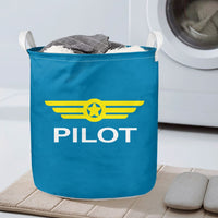 Thumbnail for Pilot & Badge Designed Laundry Baskets