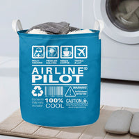 Thumbnail for Airline Pilot Label Designed Laundry Baskets