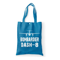 Thumbnail for Bombardier Dash-8 & Plane Designed Tote Bags