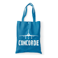 Thumbnail for Concorde & Plane Designed Tote Bags