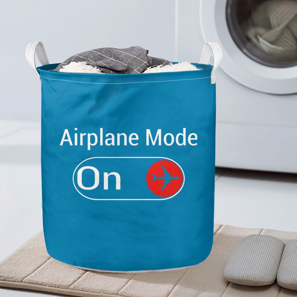 Airplane Mode On Designed Laundry Baskets