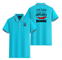 Thumbnail for I Don't Always Stop and Look at Airplanes Designed Stylish Polo T-Shirts (Double-Side)