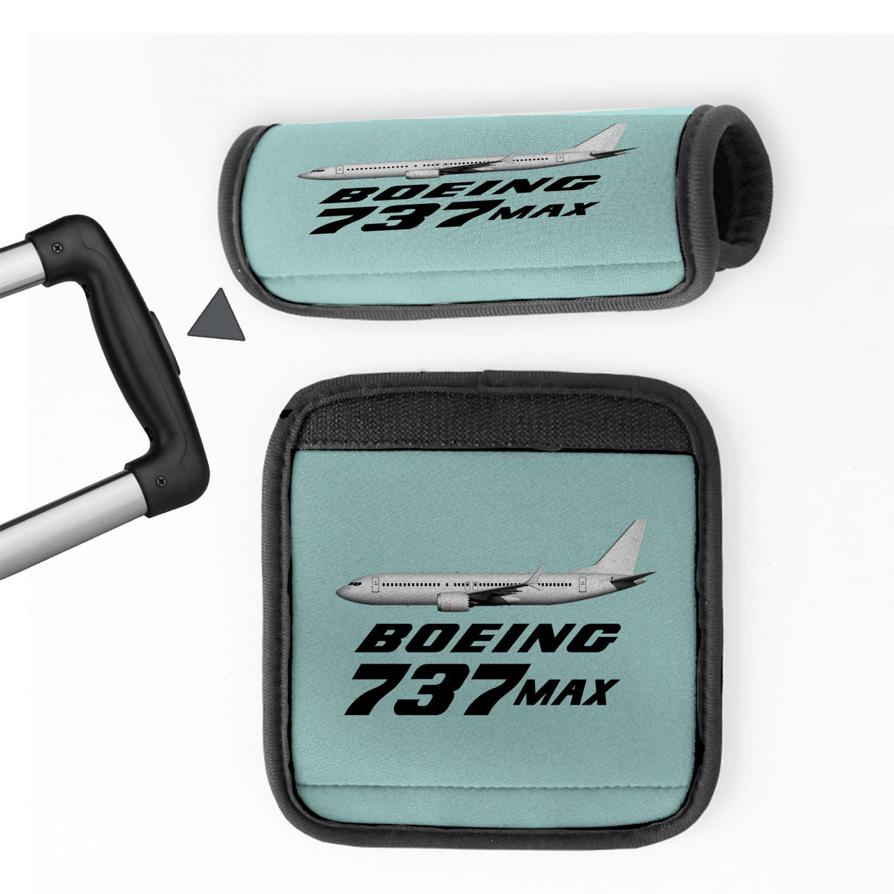 The Boeing 737Max Designed Neoprene Luggage Handle Covers