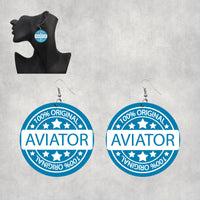 Thumbnail for 100 Original Aviator Designed Wooden Drop Earrings