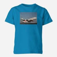 Thumbnail for Departing Emirates A380 Designed Children T-Shirts