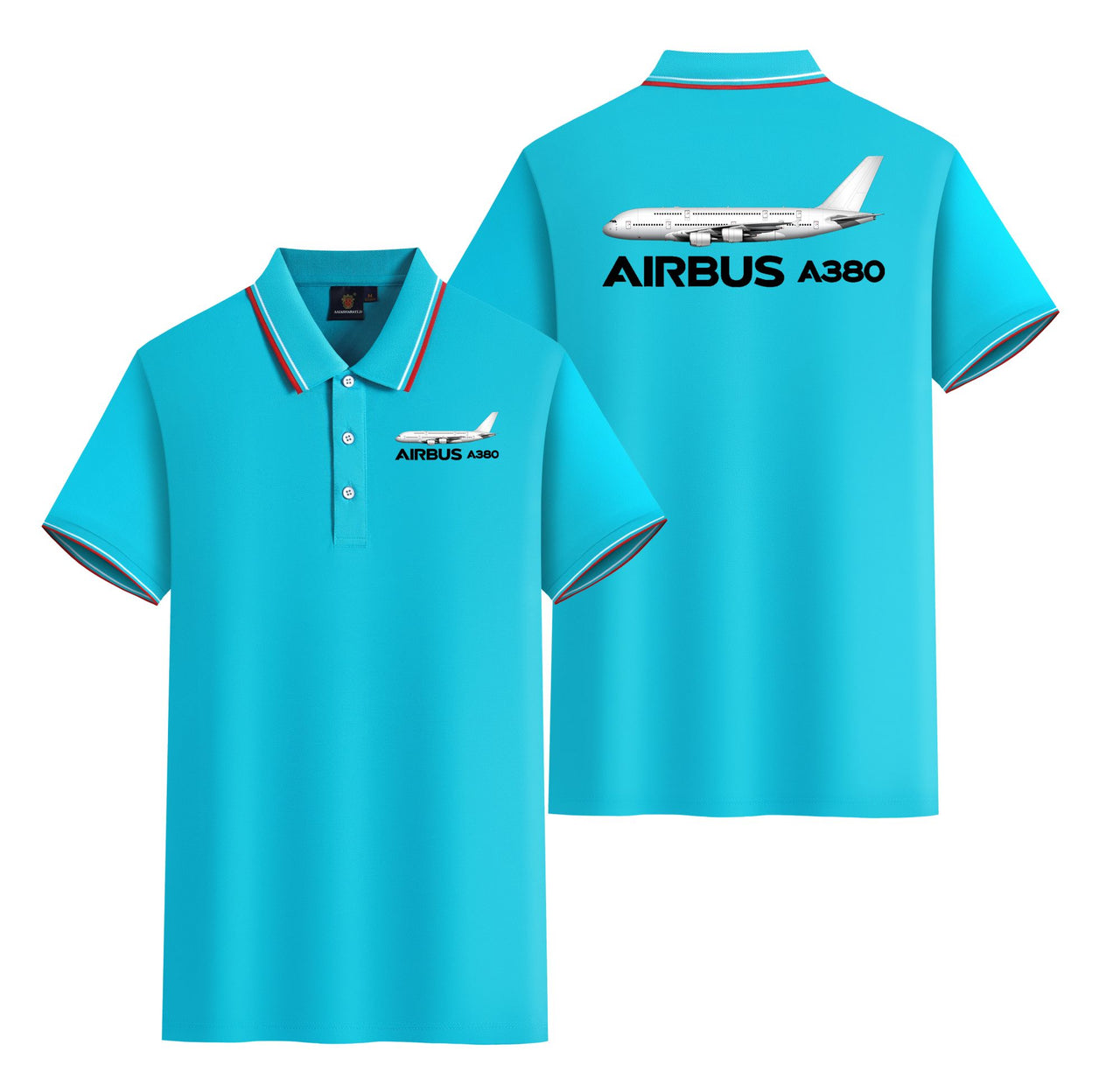 The Airbus A380 Designed Stylish Polo T-Shirts (Double-Side)