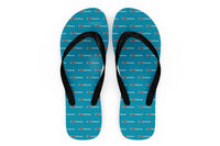 Thumbnail for I Love Embraer Designed Slippers (Flip Flops)