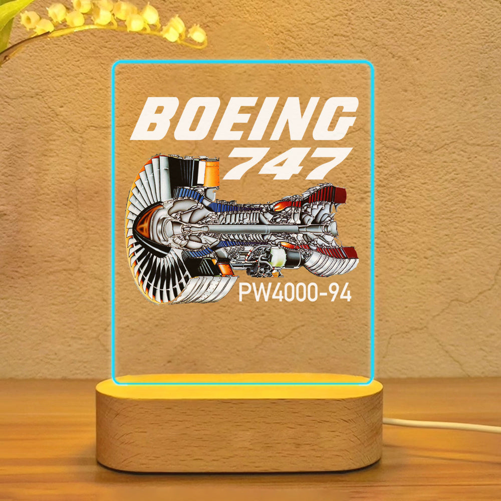 Boeing 747 & PW4000-94 Engine Designed Night Lamp