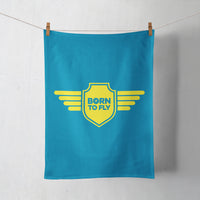 Thumbnail for Born To Fly & Badge Designed Towels