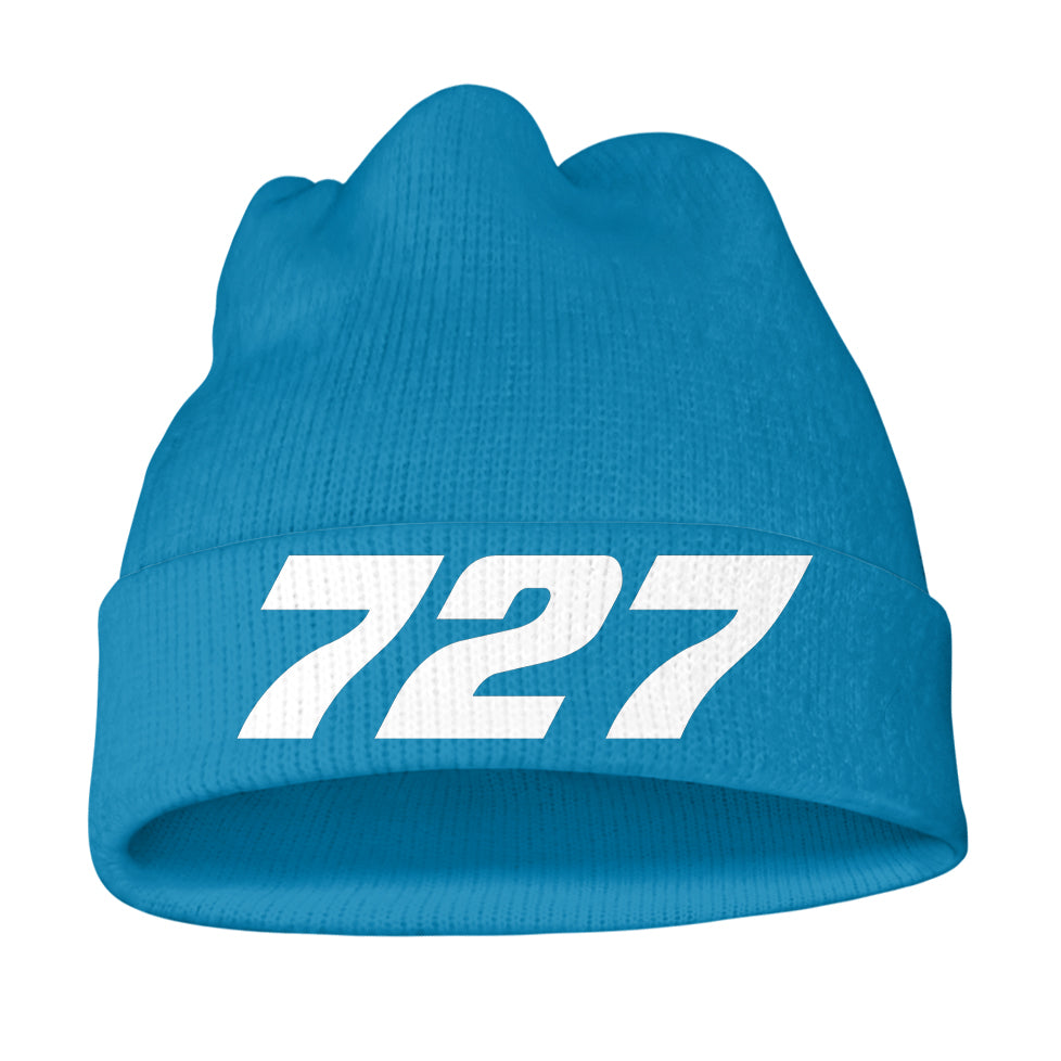 727 Flat Text Knit 3D Beanies