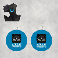 Thumbnail for Keep It Coordinated Designed Wooden Drop Earrings