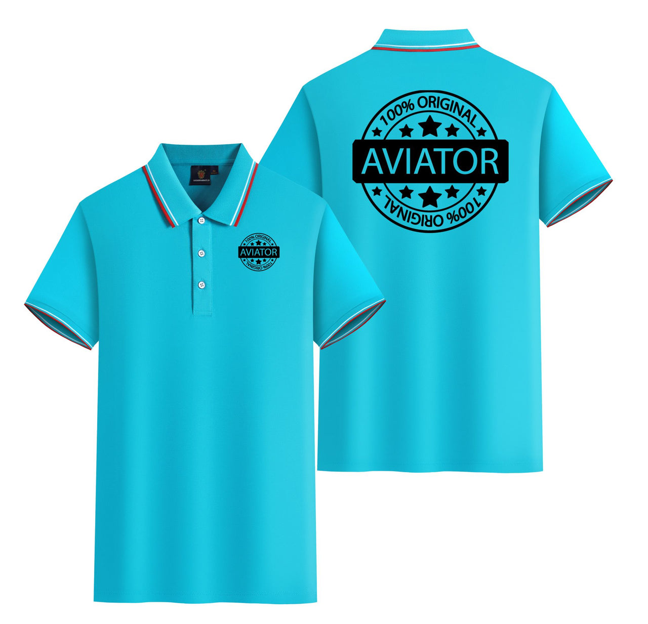 100 Original Aviator Designed Stylish Polo T-Shirts (Double-Side)