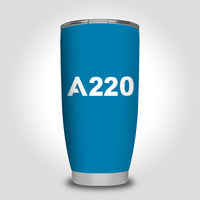 Thumbnail for A220 Flat Text Designed Tumbler Travel Mugs