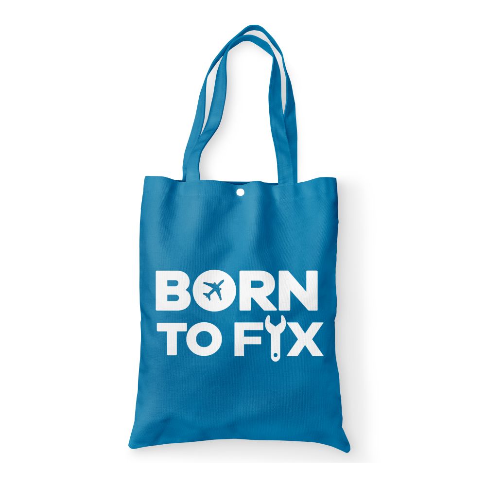 Born To Fix Airplanes Designed Tote Bags