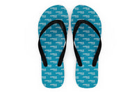 Thumbnail for Airbus A340 & Text Designed Slippers (Flip Flops)