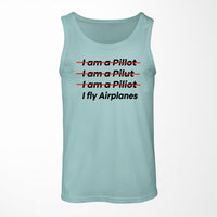 Thumbnail for I Fly Airplanes Designed Tank Tops