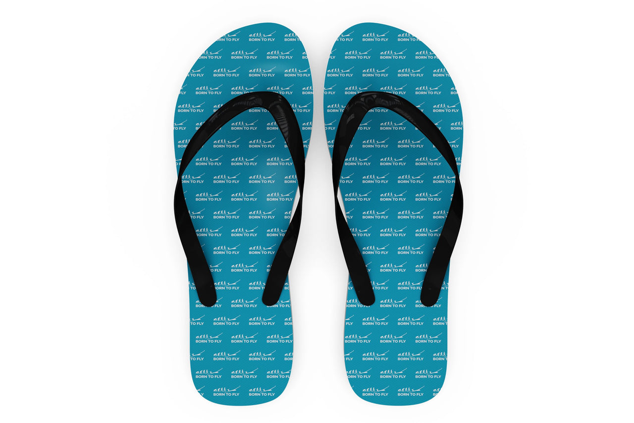 Born To Fly Glider Designed Slippers (Flip Flops)