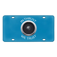 Thumbnail for In Thrust We Trust Designed Metal (License) Plates