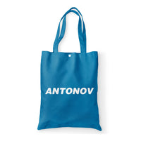 Thumbnail for Antonov & Text Designed Tote Bags