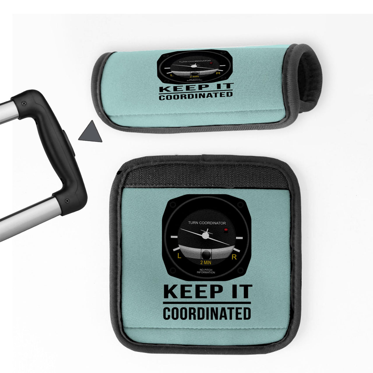 Keep It Coordinated Designed Neoprene Luggage Handle Covers