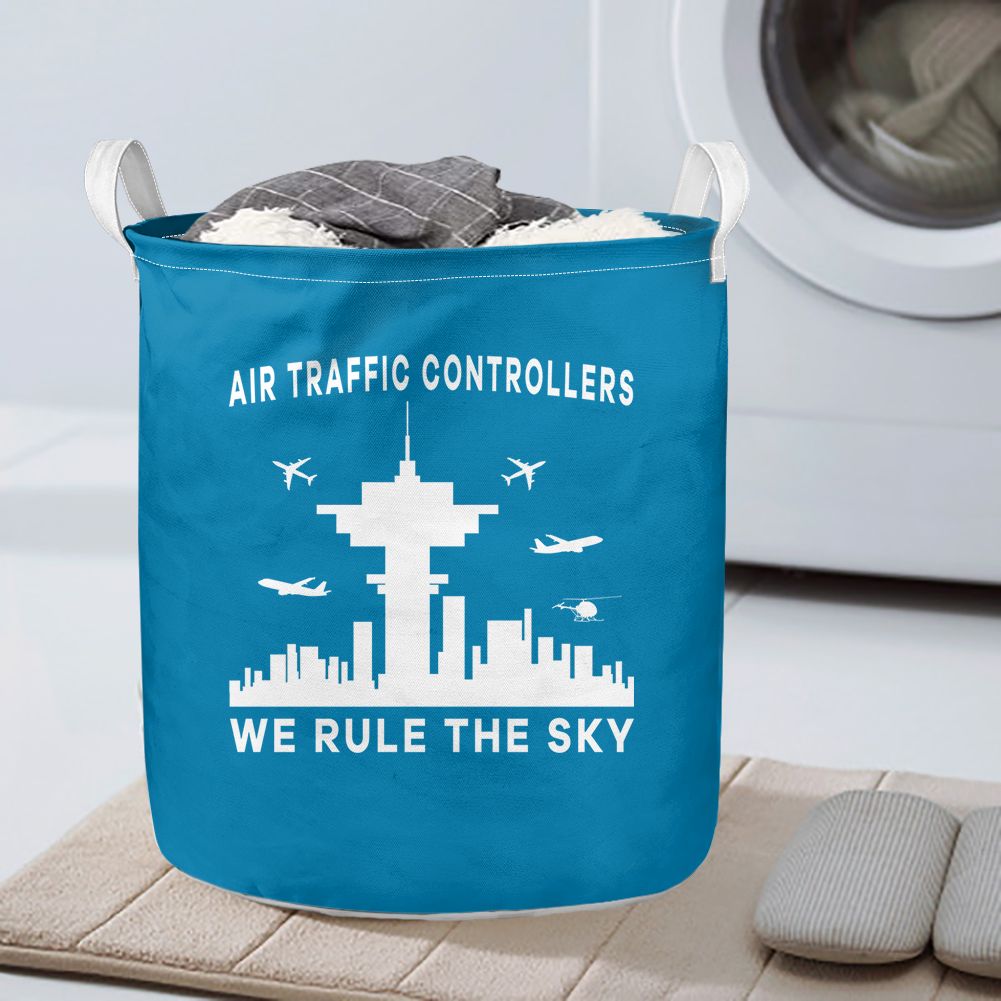 Air Traffic Controllers - We Rule The Sky Designed Laundry Baskets